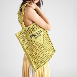 PRADA RAFFIA TOTE